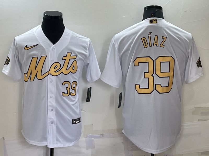 Men New York Mets #39 Diaz White 2022 All Star Game Nike MLB Jerseys->new york mets->MLB Jersey